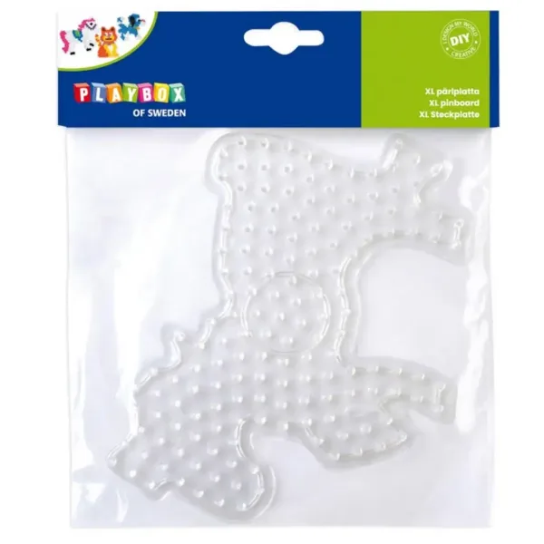 Playbox: Piastra XL per perline da stirare – 1 pezzo (forma di gatto, cane o cavallo) immagine 3