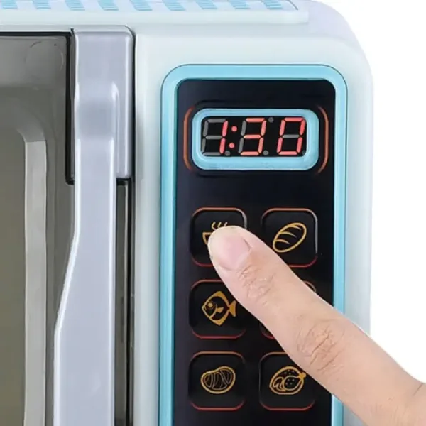 Playgo: Forno a microonde con luci, suoni ed elementi mobili 25x12x17cm immagine 3