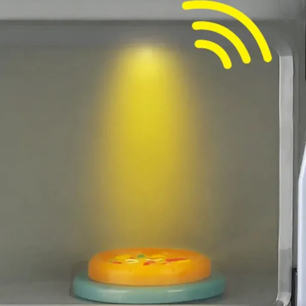 Playgo: Forno a microonde con luci, suoni ed elementi mobili 25x12x17cm immagine 4