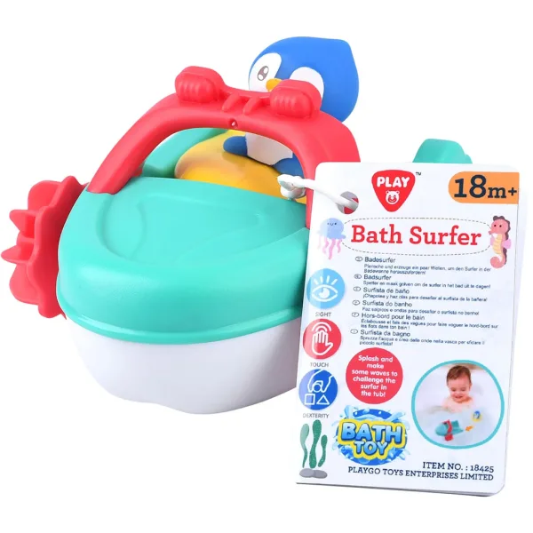 Playgo: Pinguino con motoscafo - gioco da bagno immagine 2