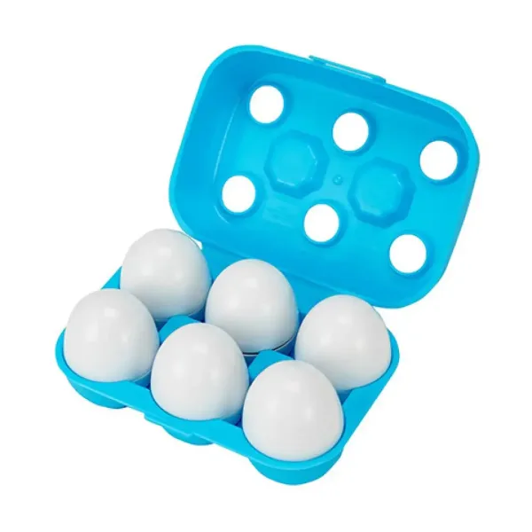 Playgo: Uova arcobaleno con forme assortite nel portauova immagine 2