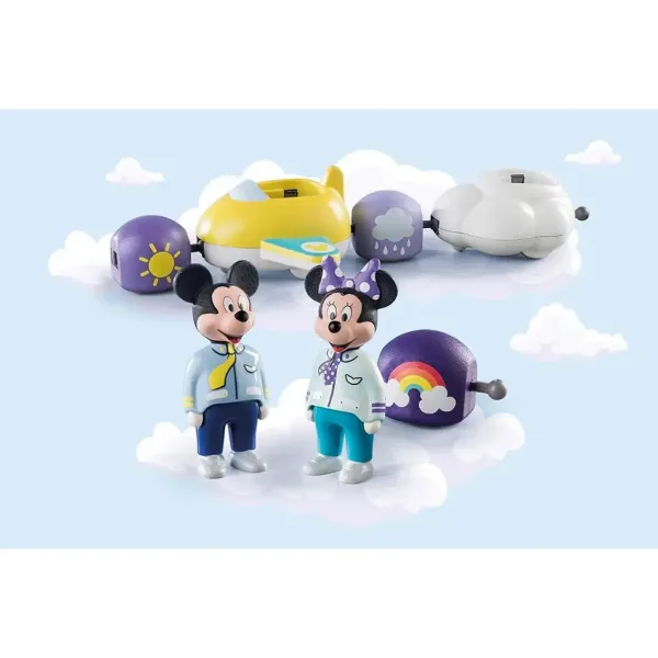 Playmobil 1.2.3 & Disney: Topolino e Minnie con aereo a nuvola (71320) immagine 2