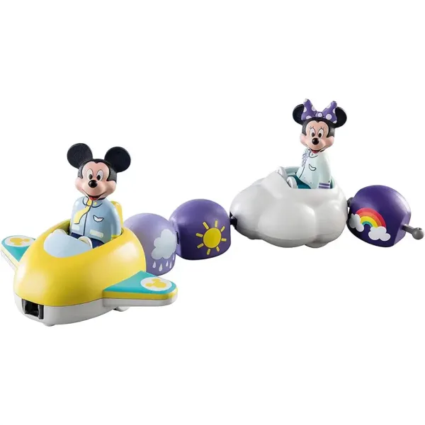 Playmobil 1.2.3 & Disney: Topolino e Minnie con aereo a nuvola (71320) immagine 5