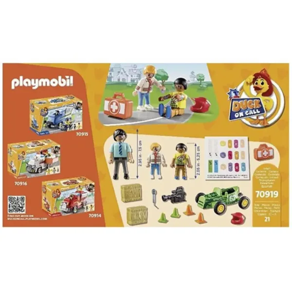 Playmobil: Duck on Call Missione di Soccorso incidente di gara (70919) immagine 4