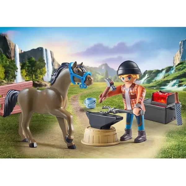 Playmobil: Maniscalco Ben & Achille (71357) immagine 3
