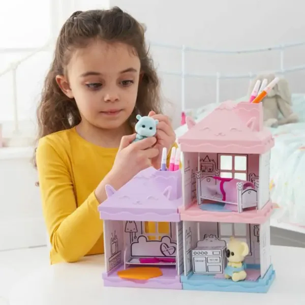 Playmonster: Set da gioco salotto dellippopotamo Fuzzikins immagine 4