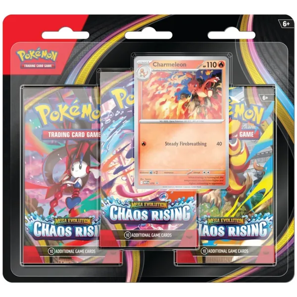 Pokémon TCG: Mega Evoluzione Chaos Rising - blister da 3 bustine immagine 1