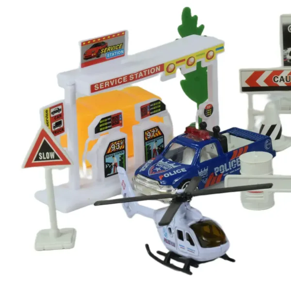 Police Squad: Set da gioco della polizia con veicoli e accessori in due varianti immagine 3