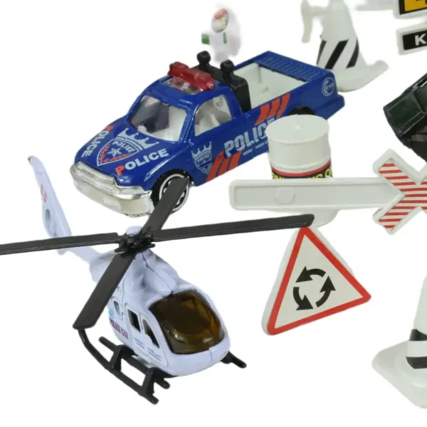 Police Squad: Set da gioco della polizia con veicoli e accessori in due varianti immagine 5