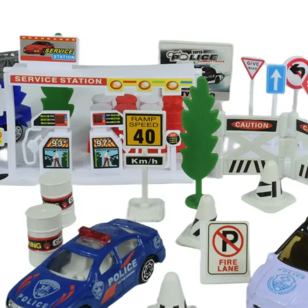 Police Squad: Set da gioco della polizia con veicoli e accessori in due varianti immagine 8