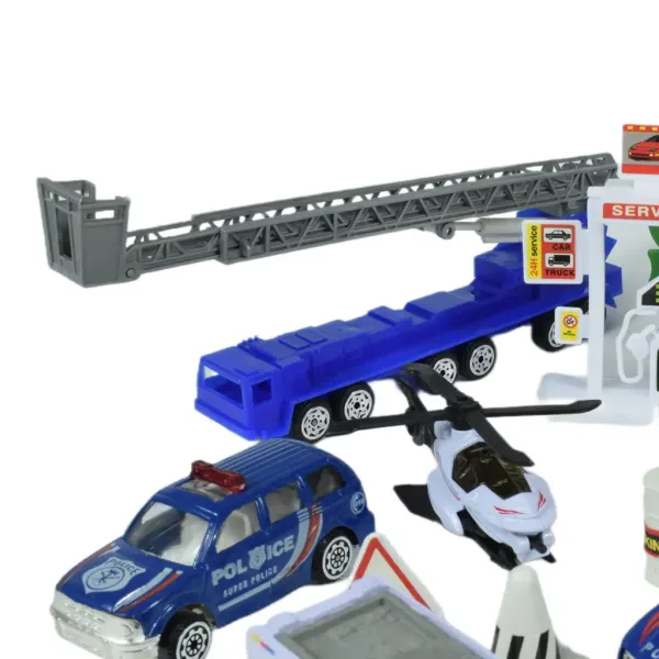 Police Squad: Set da gioco della polizia con veicoli e accessori in due varianti immagine 9