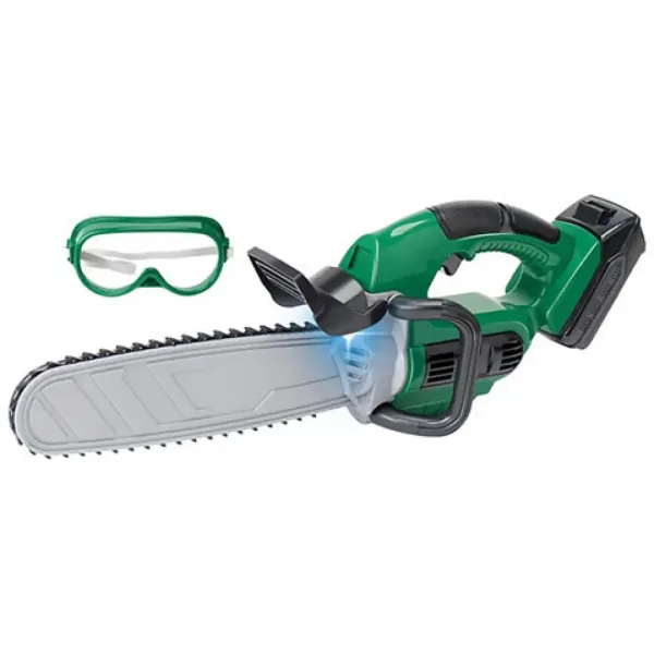 PowerTool motosega elettrica con occhiali protettivi per bambini immagine 2