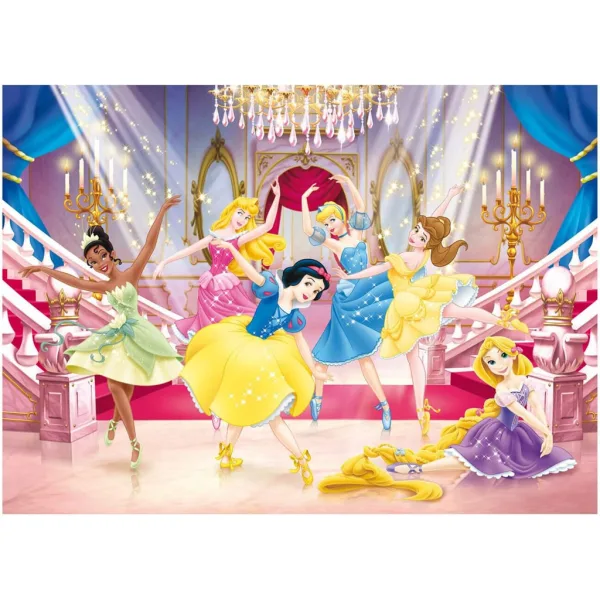 Principesse Disney 2 in 1 puzzle da 250 pezzi e libro da colorare 50x35 cm - Lisciani immagine 2