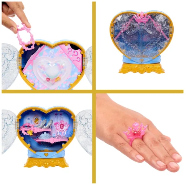 Principesse Disney: Bambola Sorpresa dal Cuore Gentile - Cenerentola - Mattel immagine 3