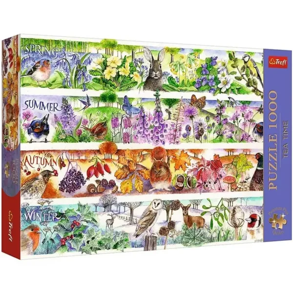 Puzzle 1000 pezzi Quattro Stagioni Premium Plus - Trefl immagine 1