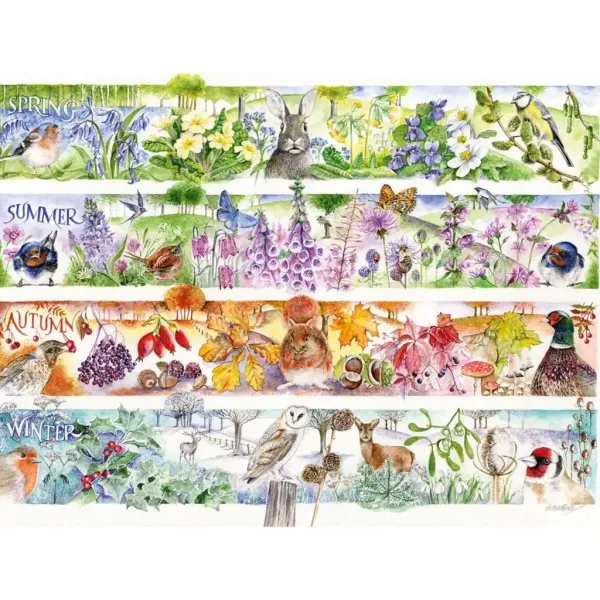 Puzzle 1000 pezzi Quattro Stagioni Premium Plus - Trefl immagine 2