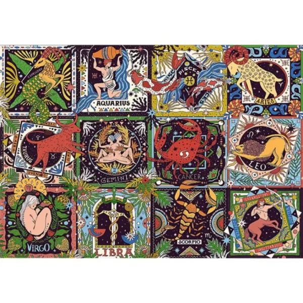 Puzzle 1000 pezzi segni zodiacali - Trefl immagine 2