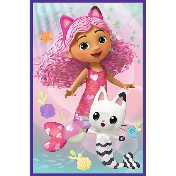 Puzzle 3x80 pezzi "Gabi casa delle bambole giorni colorati" - Trefl immagine 3