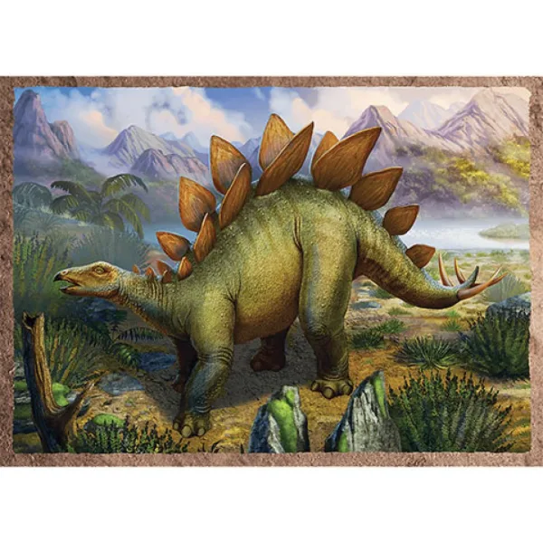 Puzzle 4 in 1 Dinosauri Interessanti - Trefl immagine 2