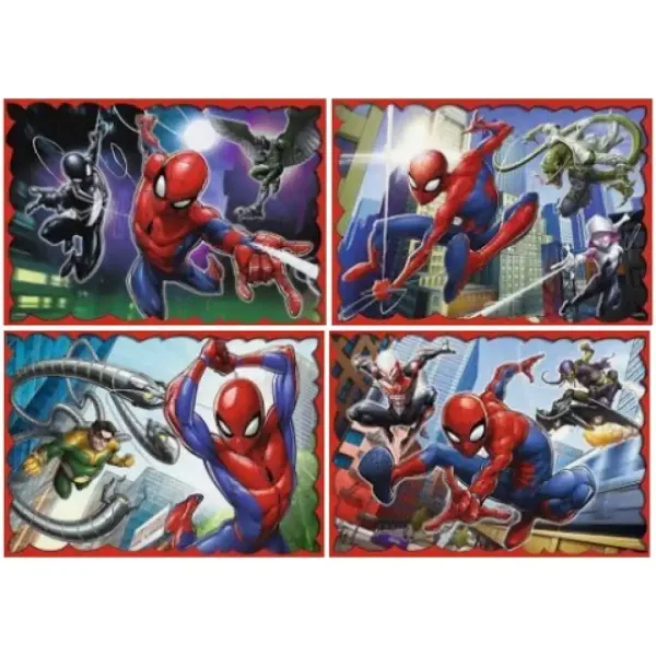 Puzzle 4 in 1 di Spider-Man 70-54-48-35 pezzi - Trefl immagine 2