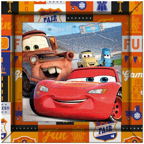 Puzzle 60 pezzi con cornice - Cars - Clementoni immagine 1
