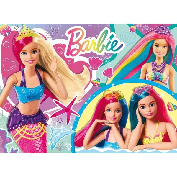Puzzle Barbie Magiche Amiche Sirene 48 pezzi 35x25cm - Lisciani immagine 2
