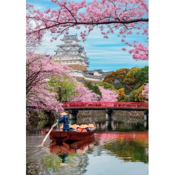 Puzzle HQC da 1000 pezzi del Castello di Himeji in primavera - Clementoni immagine 2