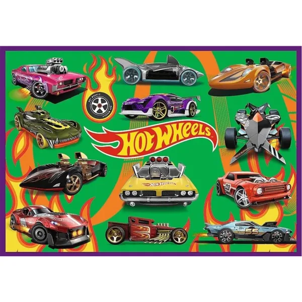 Puzzle Hot Wheels auto da corsa 4 x 250 pezzi - Trefl immagine 3