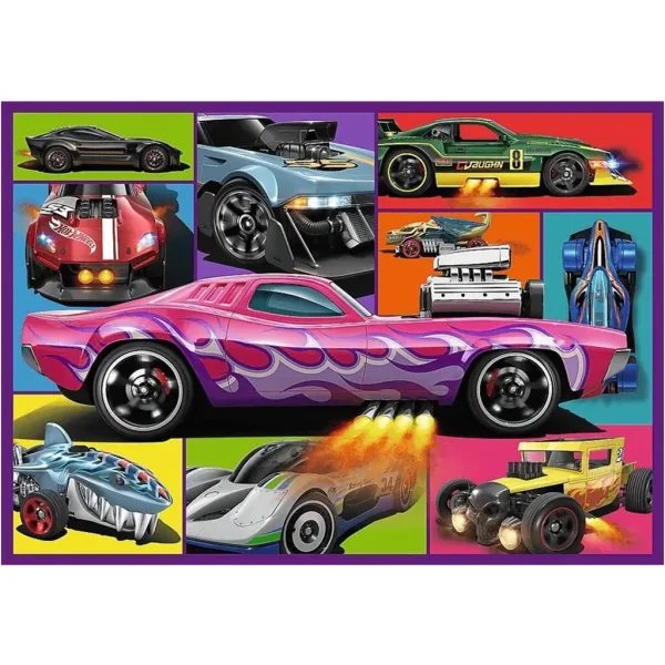 Puzzle Hot Wheels auto da corsa 4 x 250 pezzi - Trefl immagine 4