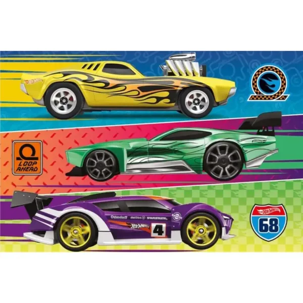 Puzzle Hot Wheels gara 60 pezzi - Trefl immagine 2