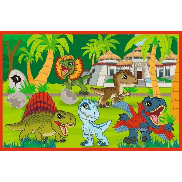 Puzzle Jurassic World piccoli dinosauri 2x24 pezzi - Trefl immagine 3