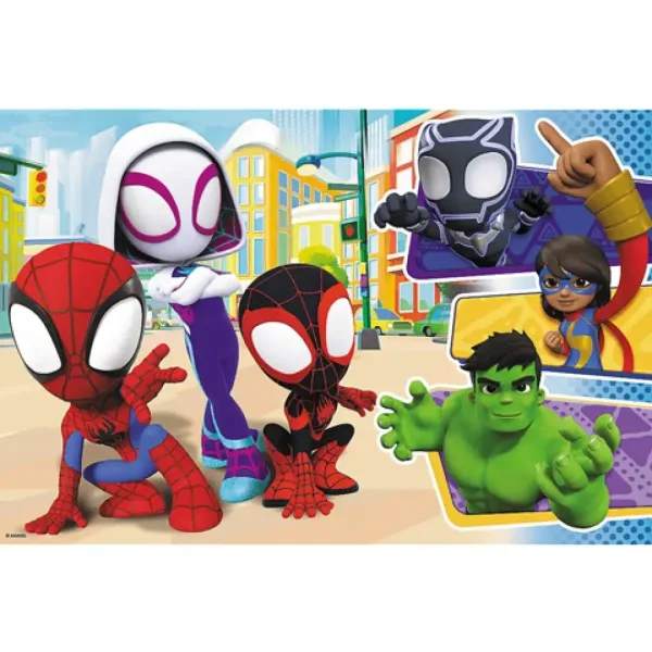 Puzzle Maxi da 24 pezzi di Spider-Man e amici - Trefl immagine 2