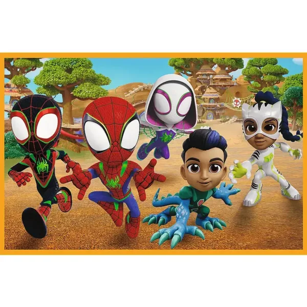 Puzzle Spidey e i dinosauri 2x24 pezzi - Trefl immagine 3