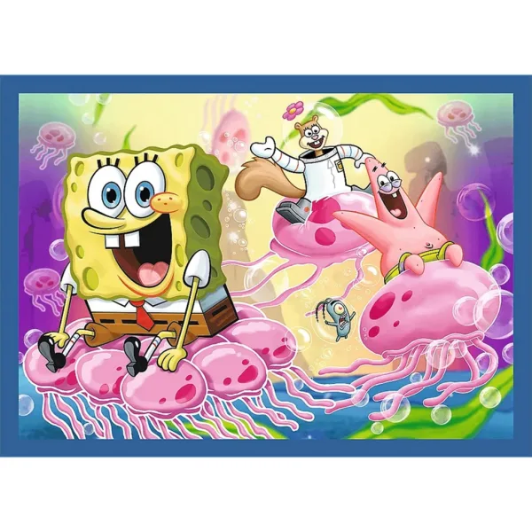 Puzzle SpongeBob 4 in 1 con 35-48-54-70 pezzi - Trefl immagine 4
