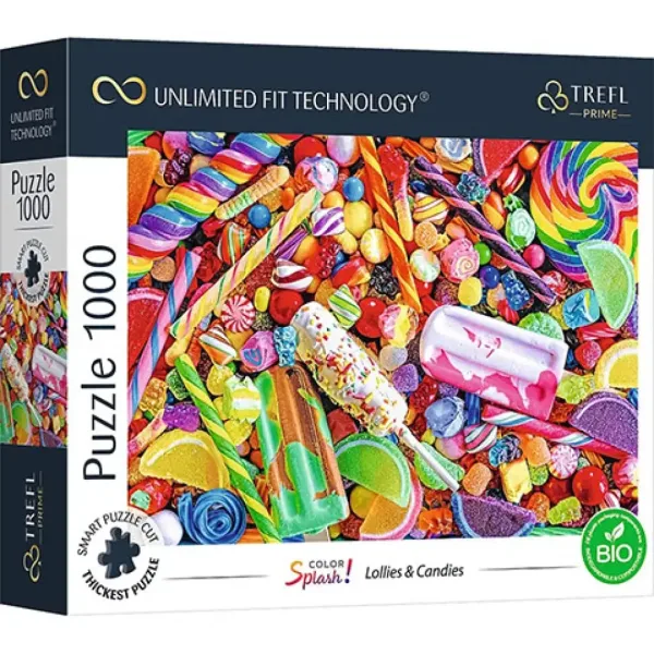 Puzzle UFT da 1000 pezzi - Color Splash Caramelle e Lecca-lecca - Trefl immagine 1