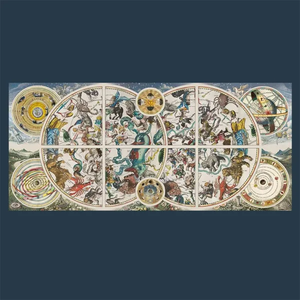 Puzzle UFT da 9000 pezzi con antiche mappe astronomiche - Trefl immagine 2