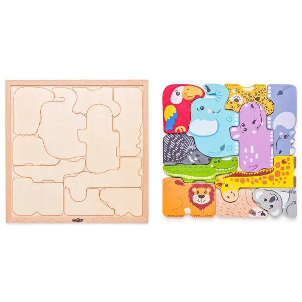 Puzzle a forma di albero con animali - Woodyland immagine 2