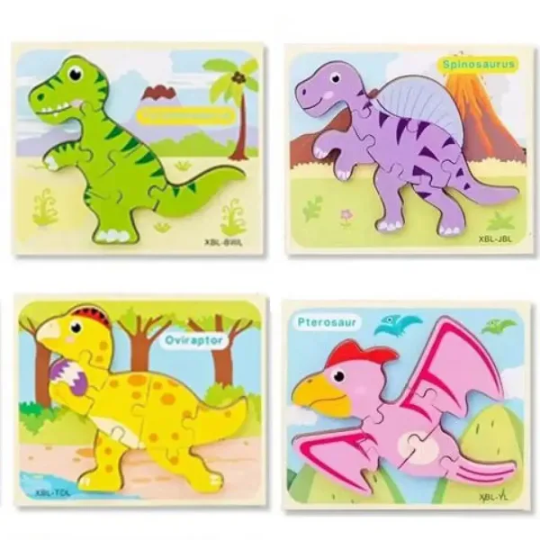Puzzle a forma di dinosauro disponibile in diverse varianti immagine 2