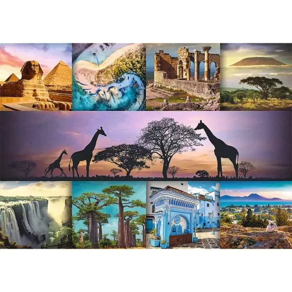 Puzzle collage Africa 1000 pezzi HQ - Trefl immagine 2