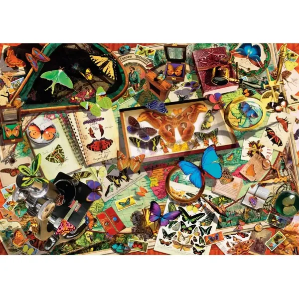 Puzzle compatto 500 pezzi HQC "Il collezionista di farfalle" - Clementoni immagine 2