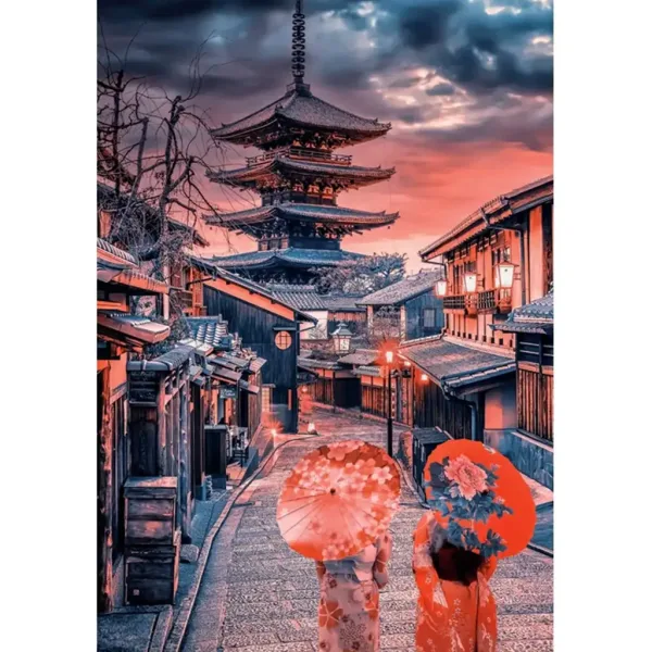 Puzzle compatto HQC da 500 pezzi - Clementoni a Kyoto immagine 2