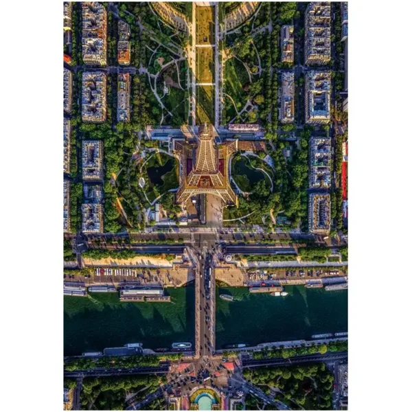 Puzzle compatto da 1500 pezzi "Parigi dallalto" - Clementoni immagine 2