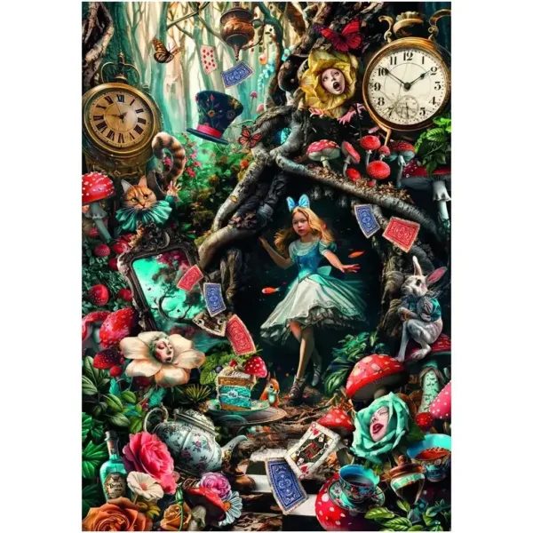 Puzzle da 1000 pezzi "Alice nel Paese delle Meraviglie" - Clementoni immagine 2