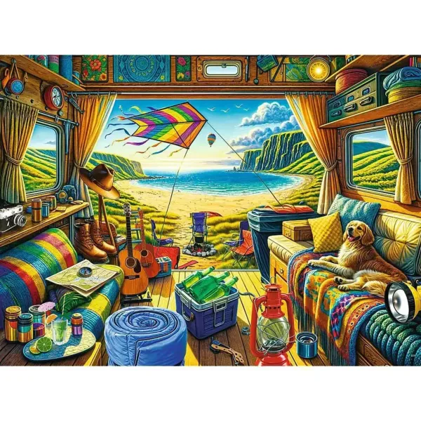Puzzle da 1000 pezzi Premium Plus Camper Life - Trefl immagine 2