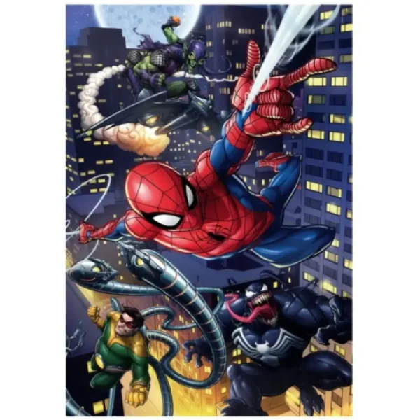 Puzzle da 180 pezzi Supercolor de LUomo Ragno - Clementoni immagine 1