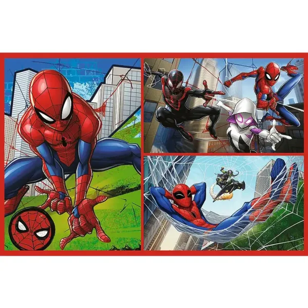 Puzzle da 2x70 pezzi con storie di Spider-Man - Trefl immagine 2