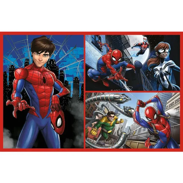 Puzzle da 2x70 pezzi con storie di Spider-Man - Trefl immagine 3