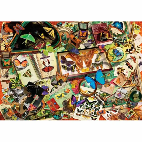 Puzzle da 500 pezzi "Collezionista di farfalle" - Clementoni immagine 2