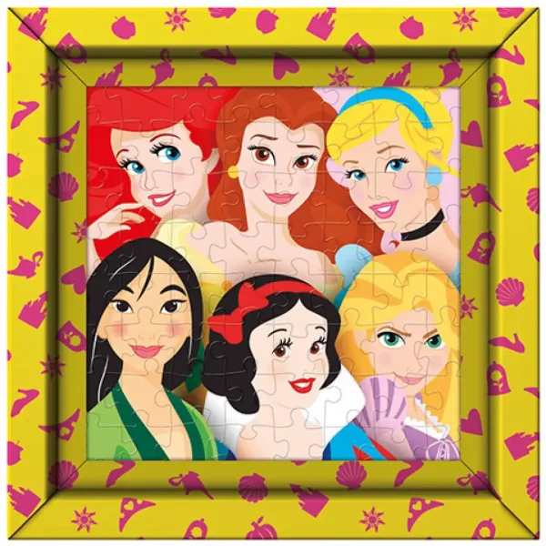 Puzzle da 60 pezzi con cornice delle principesse Disney - Clementoni immagine 1