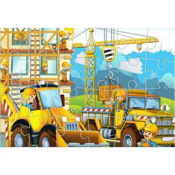 Puzzle da costruzione da 24 pezzi e tre poster da colorare immagine 2